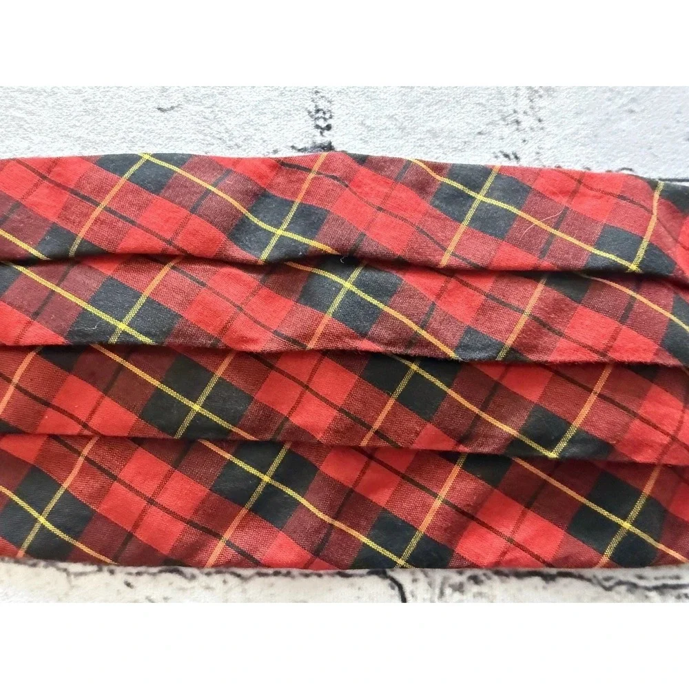 Vintage After‎ Six By Rudofker Red and Black Cummerbund Size L Adjustable to 40